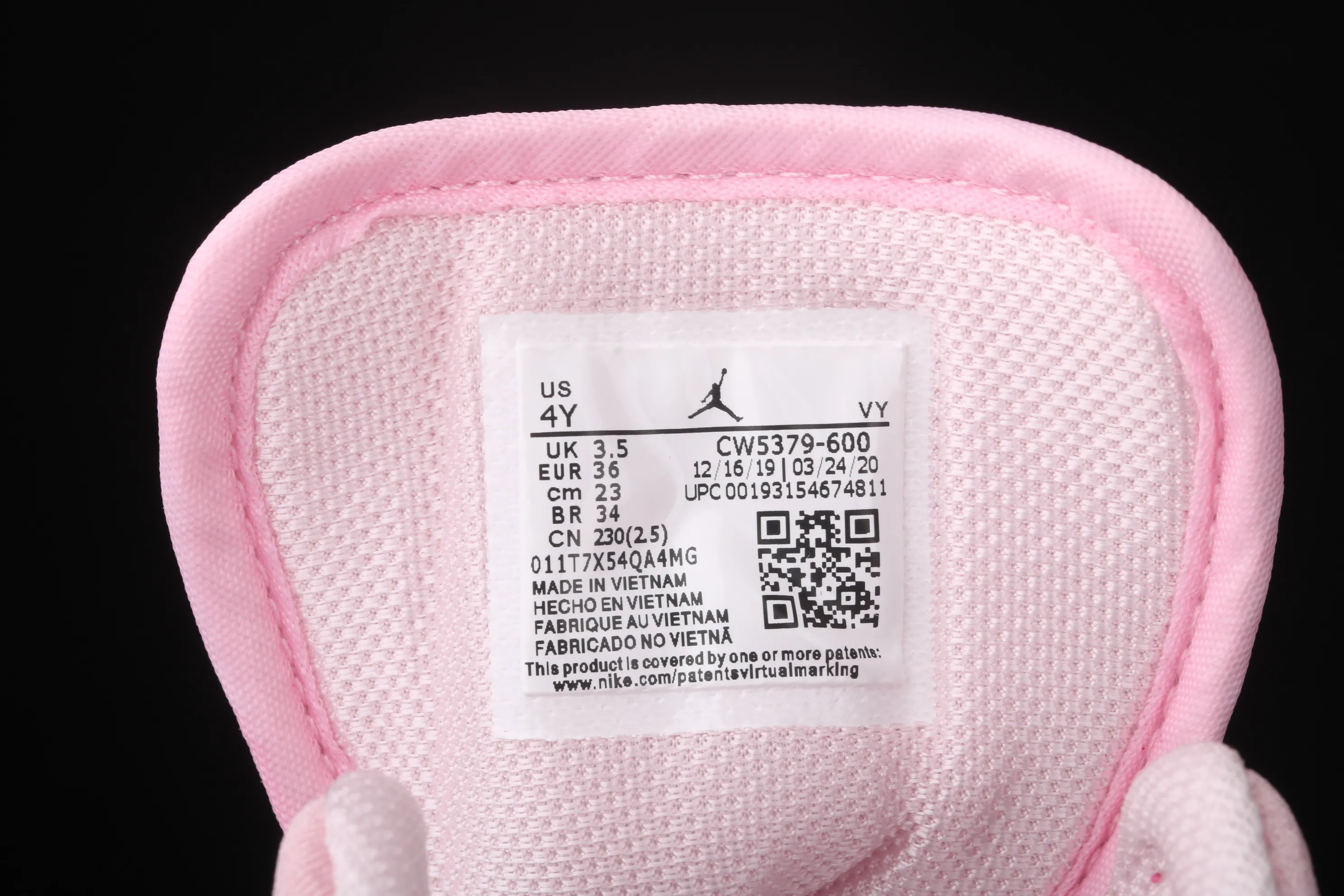 All categories Air Jordan Jordan series basketball shoes Air Jordan 1 Mid Air Jordan 1 Mid AJ1 Joe 1 mid-top series Pink White Pink Foam CW5379-600